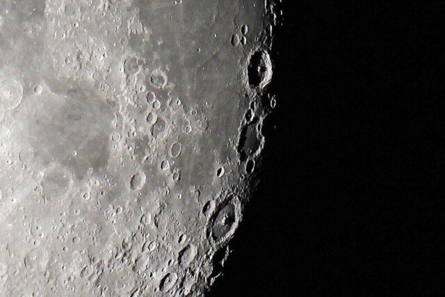 Krater Langrenus, Wallebene Wendelinus, Krater Petavius Aufnahme Reiner Hartmann (3780)